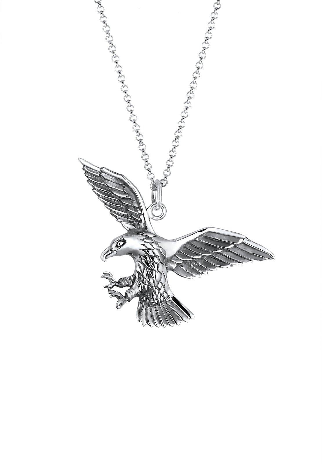 Halskette Adler Greifvogel Cool Damen Silber 55 CM von Kuzzoi