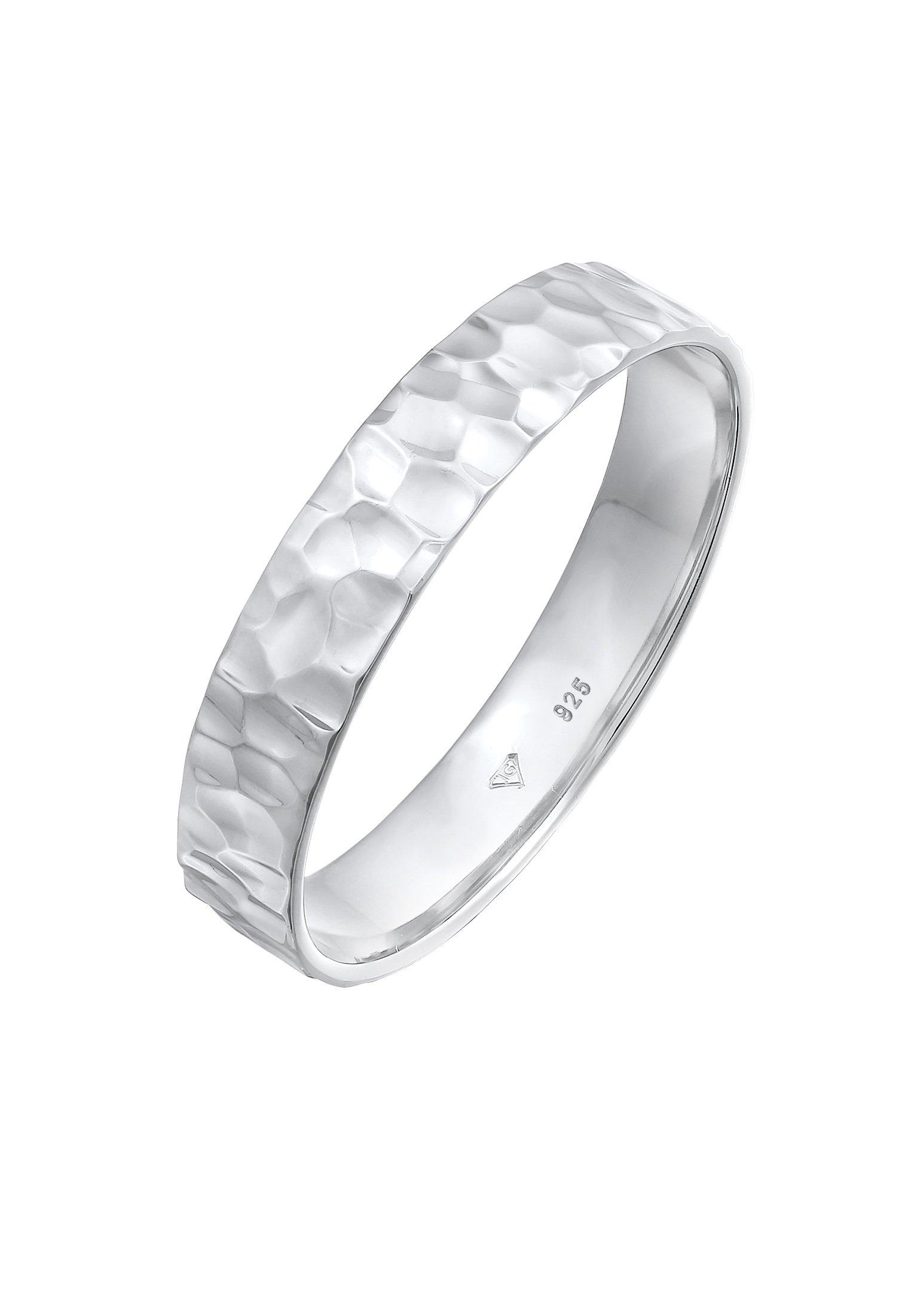 Ring Bandring Freundschaftsring 925 Silber Damen Silber 54mm von Kuzzoi