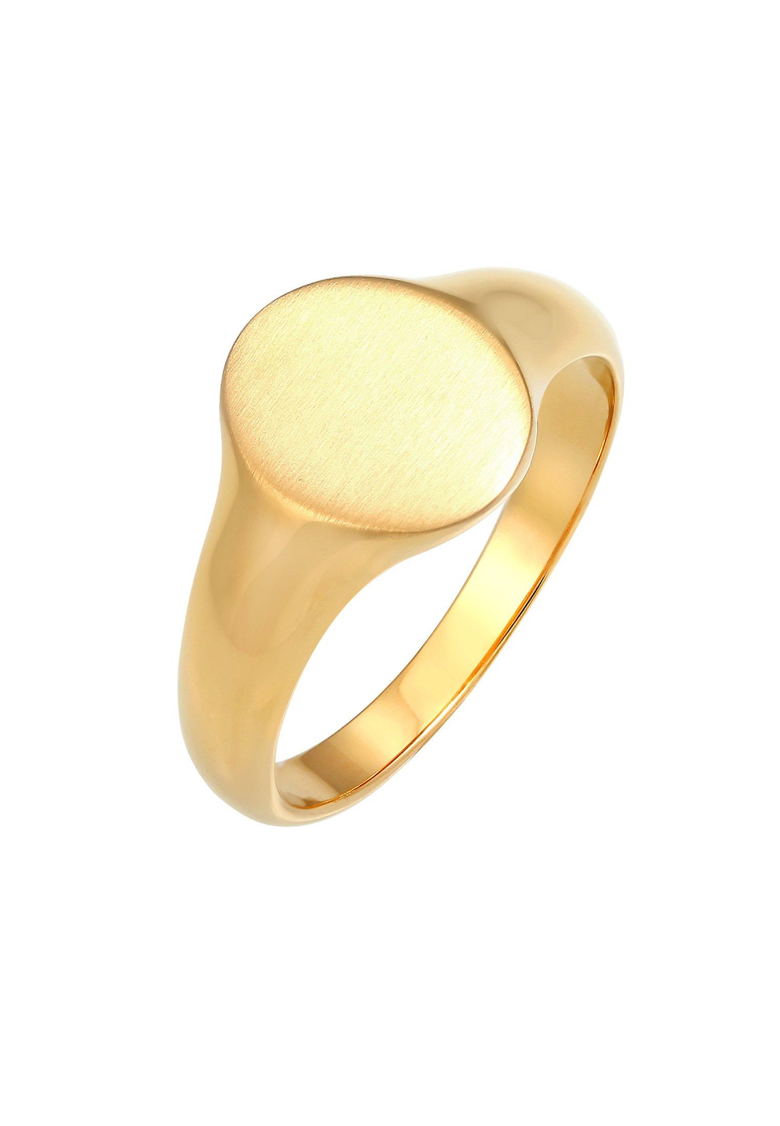 Ring Basic Cool Siegelring Matt Damen Gold 56mm von Kuzzoi