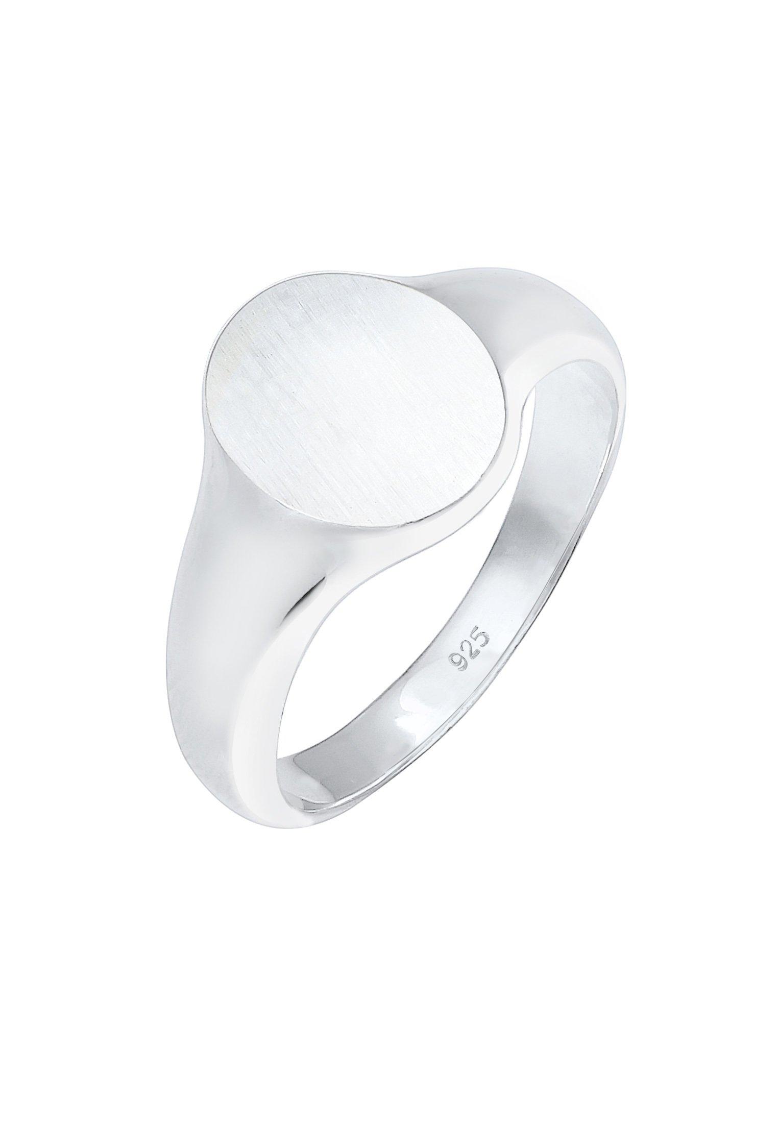 Ring Basic Cool Siegelring Matt Damen Silber 60mm von Kuzzoi