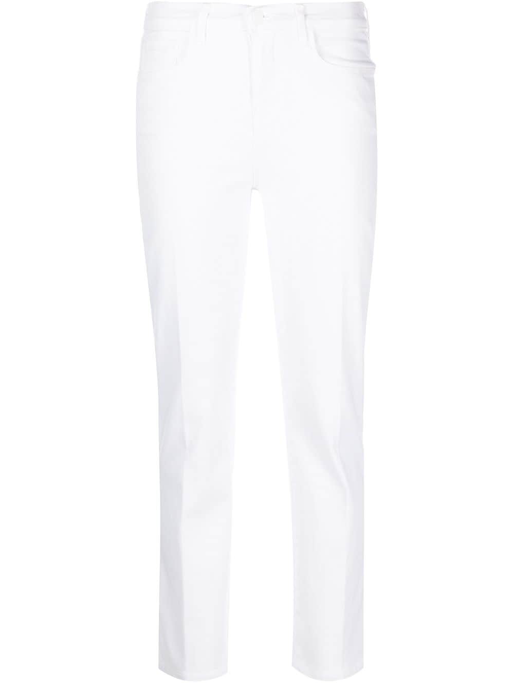 L'Agence Alexia cropped jeans - White von L'Agence