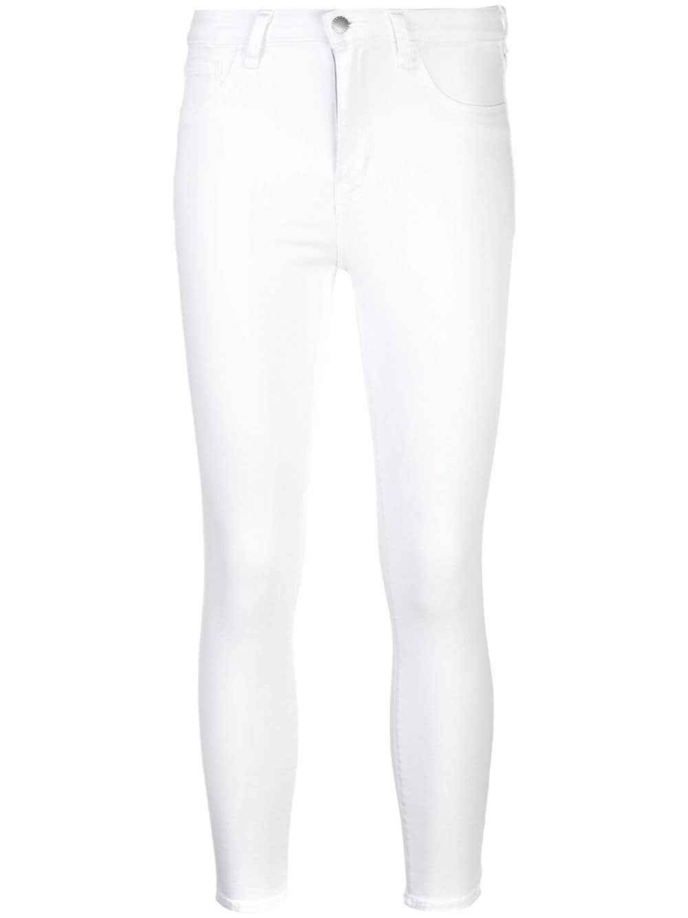 L'Agence cropped skinny jeans - White von L'Agence