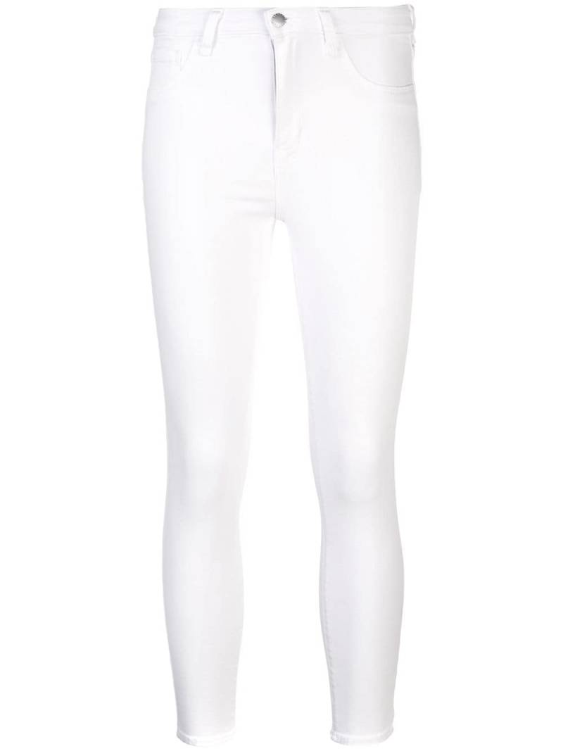 L'Agence cropped skinny jeans - White von L'Agence