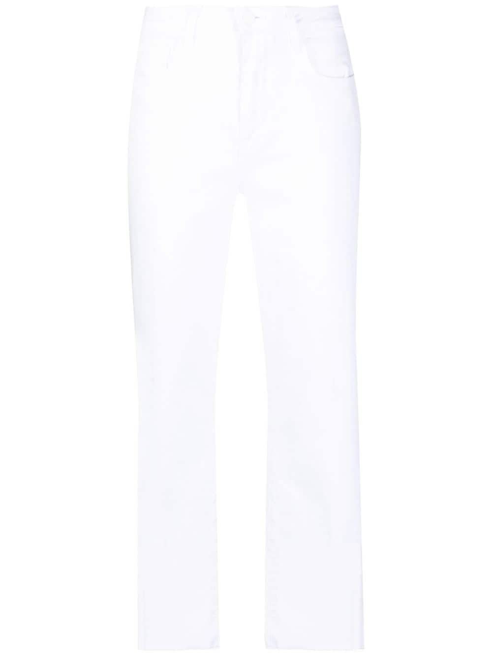L'Agence cropped straight-leg jeans - White von L'Agence