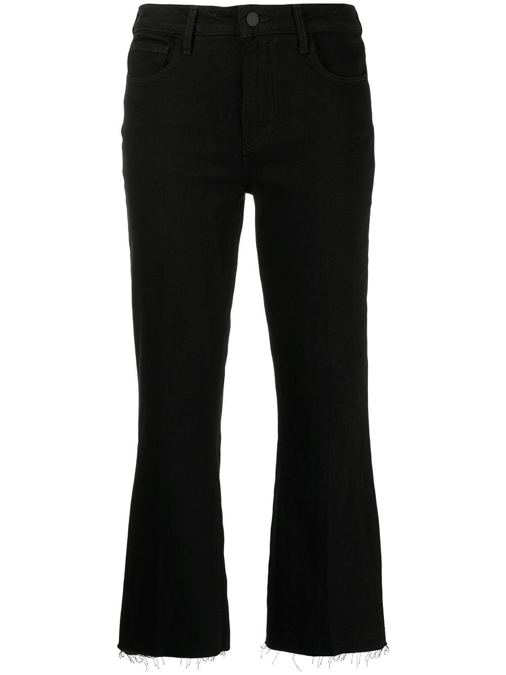L'Agence cropped straight-leg trousers - Black von L'Agence