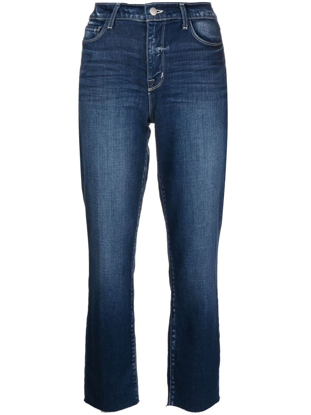 L'Agence high-rise straight-leg jeans - Blue von L'Agence