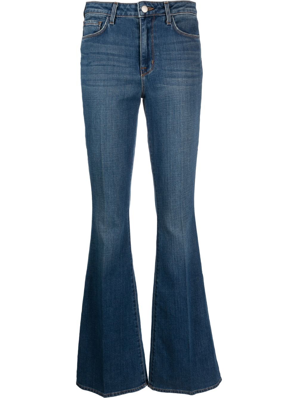 L'Agence mid-rise flared jeans - Blue von L'Agence
