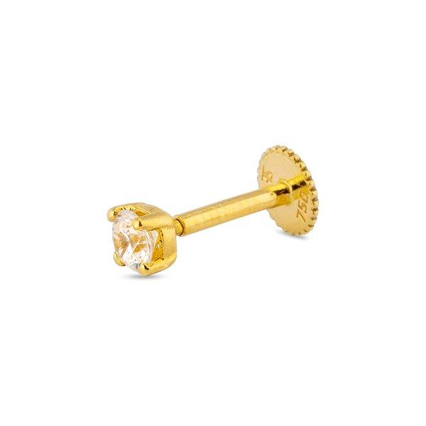 Ohrenpiercing Damen Gelbgold ONE SIZE von L' Atelier Gold 18 Karat by Manor