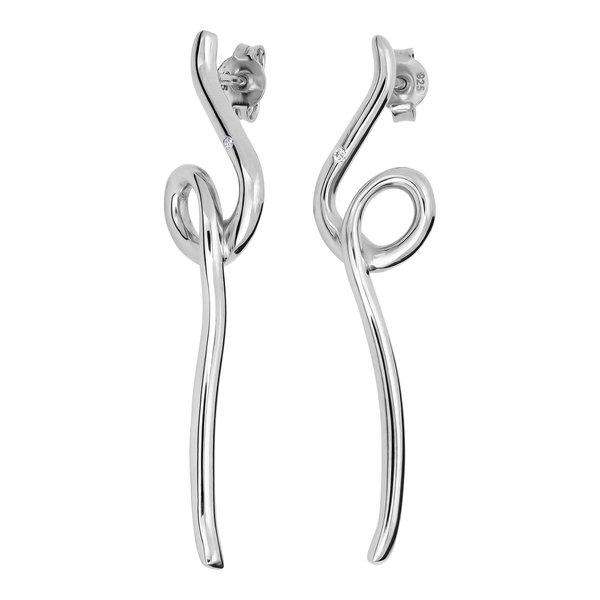 Ohrstecker Damen Silber ONE SIZE von L'Atelier Sterling Silver 925