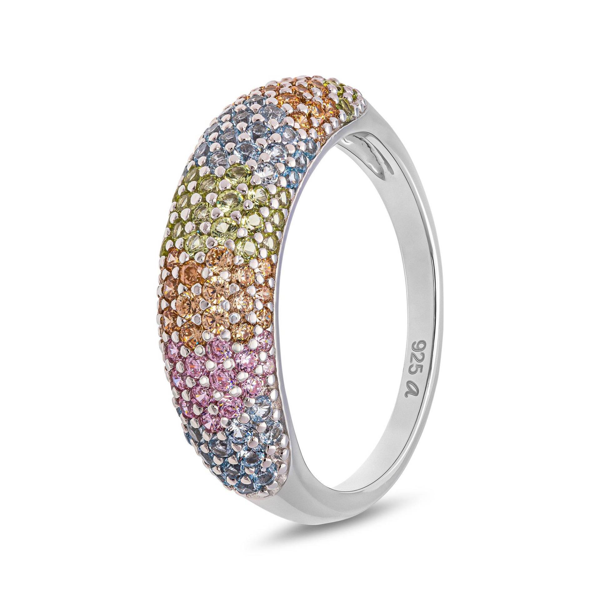 Ring Damen Multicolor 54 von L'Atelier Sterling Silver 925