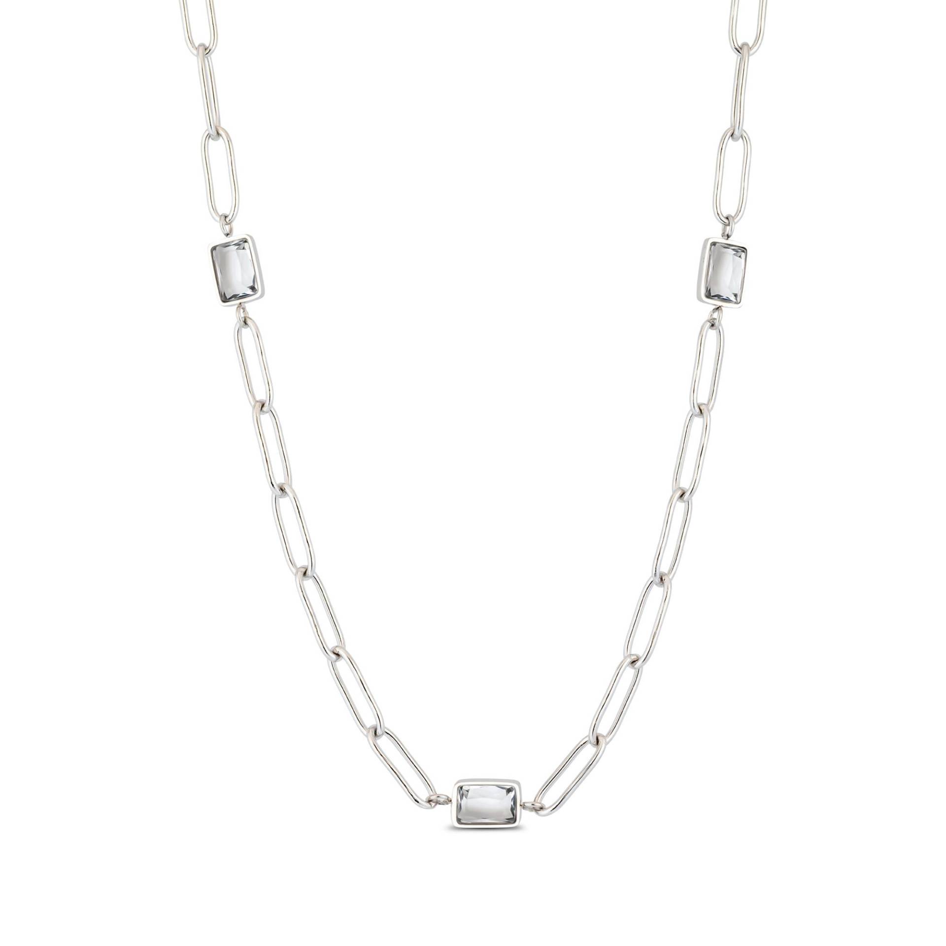 Halskette Damen Silberfarben 40.5CM von L'Atelier