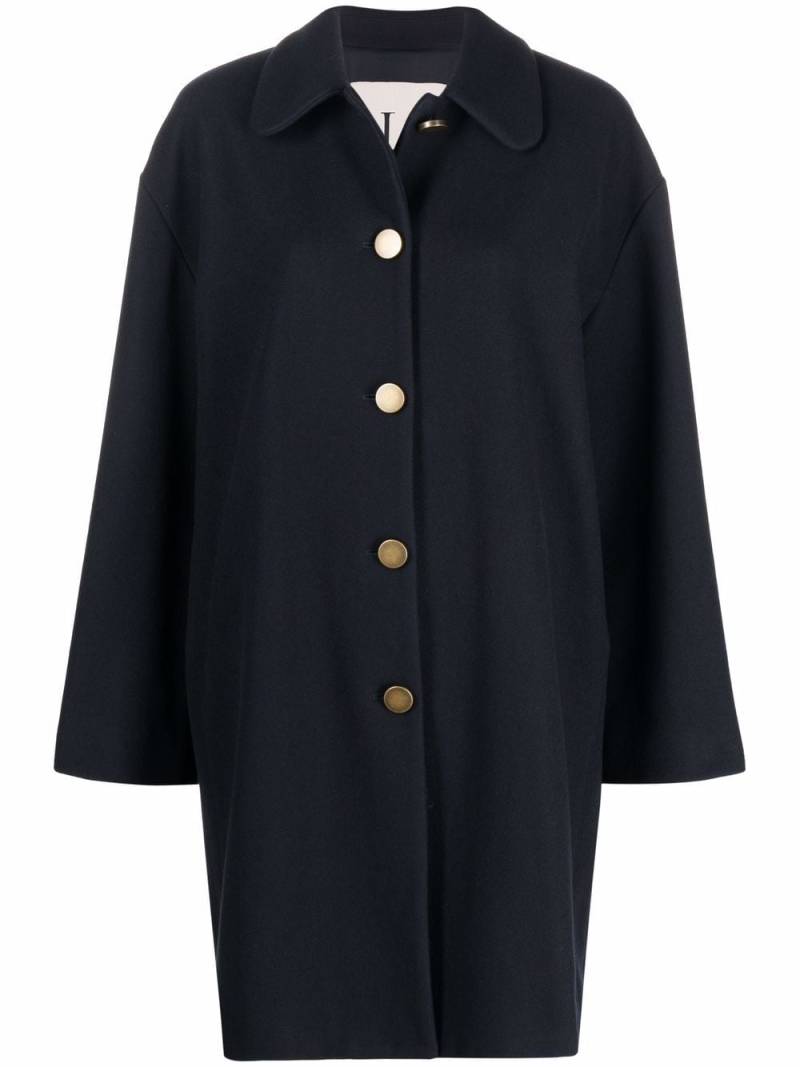 L'Autre Chose oversized wool-blend coat - Blue von L'Autre Chose