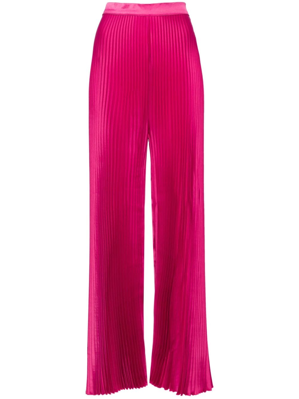 L'IDÉE Bisous pleated wide-leg trousers - Red von L'IDÉE