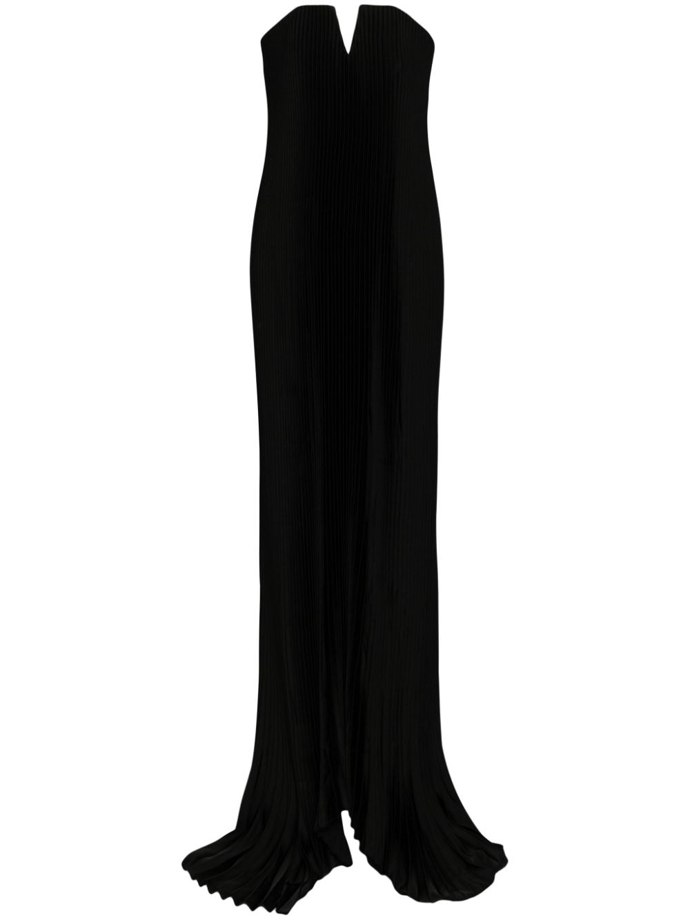 L'IDÉE Black Tie pleated gown dress von L'IDÉE