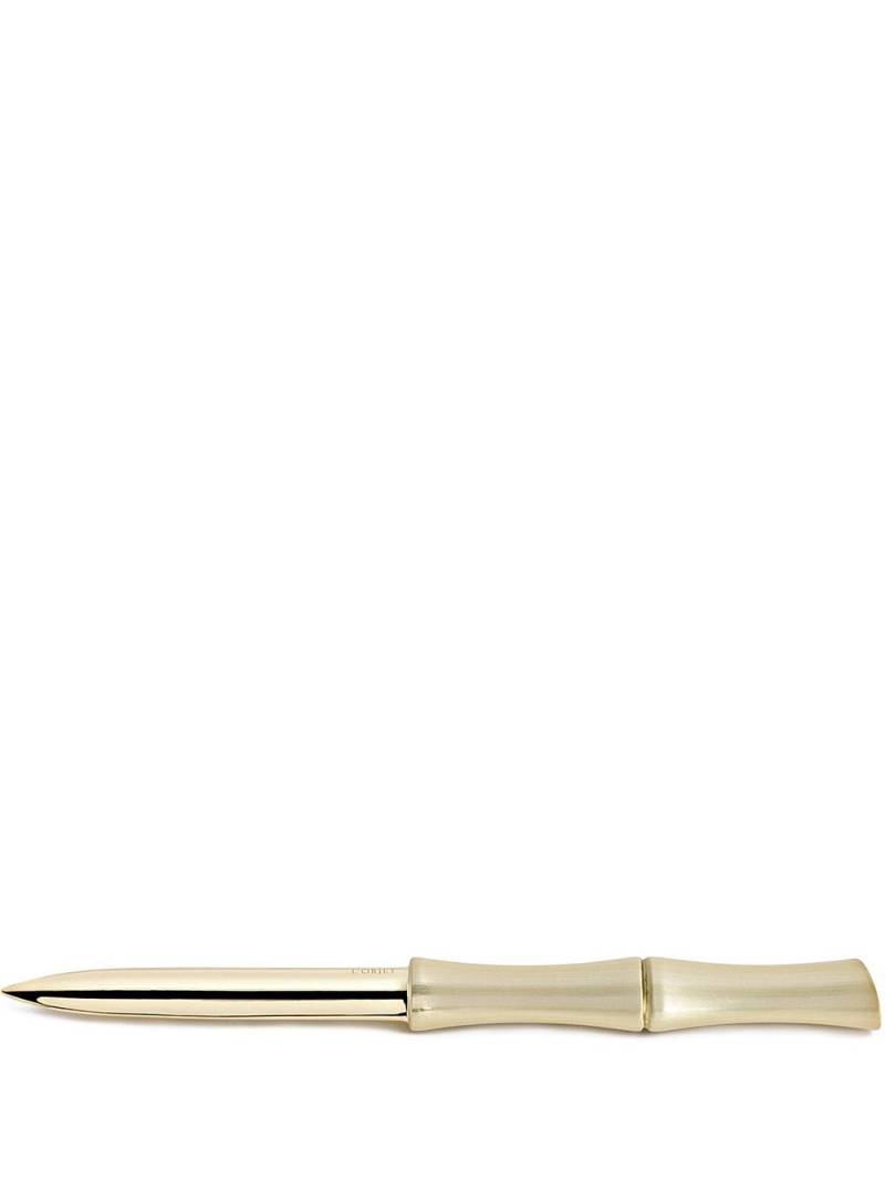 L'Objet Bambou letter opener - Gold von L'Objet