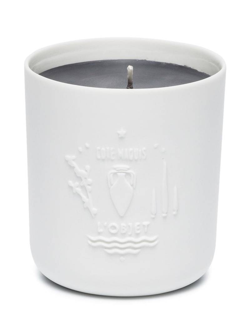 L'Objet Côté Maquis embossed candle (300g) - White von L'Objet