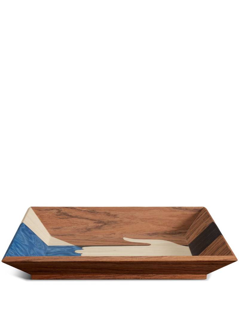 L'Objet Edgar wood tray - Brown von L'Objet