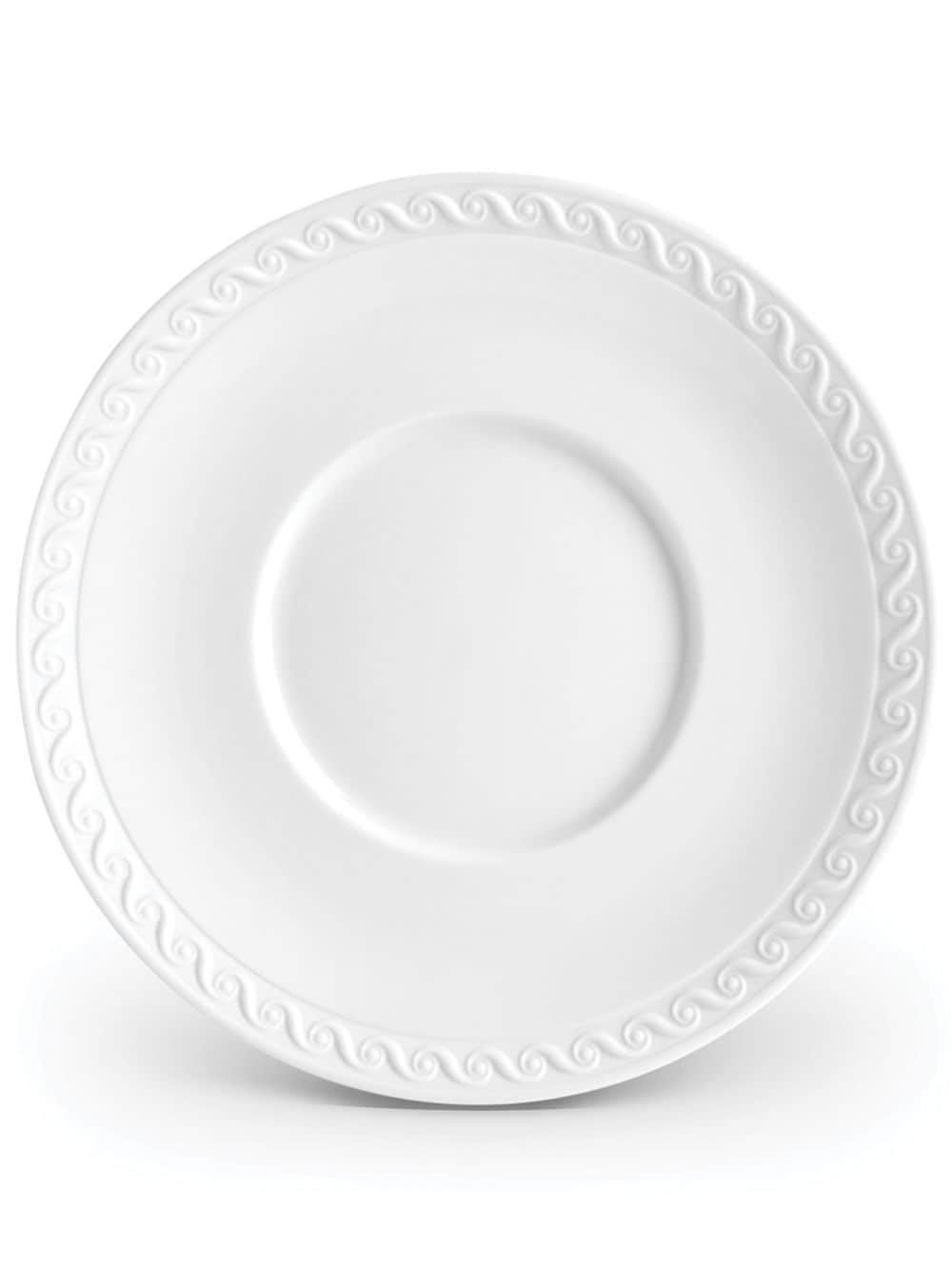 L'Objet Neptune porcelain saucer plate - White von L'Objet