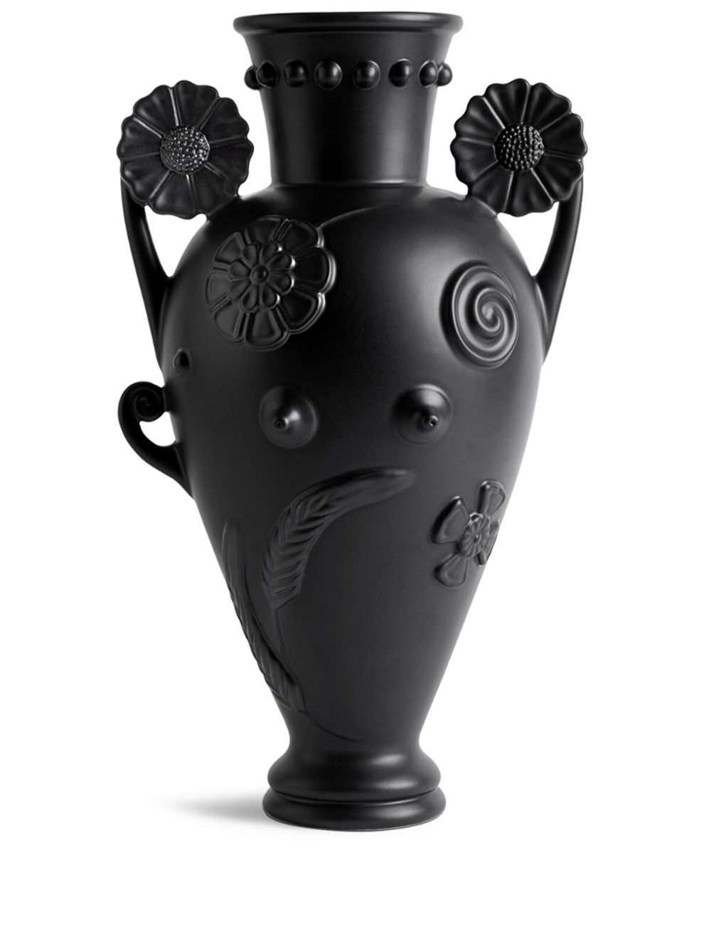 L'Objet Pantheon Persephone porcelain vase (47cm x 26.5cm) - Black von L'Objet