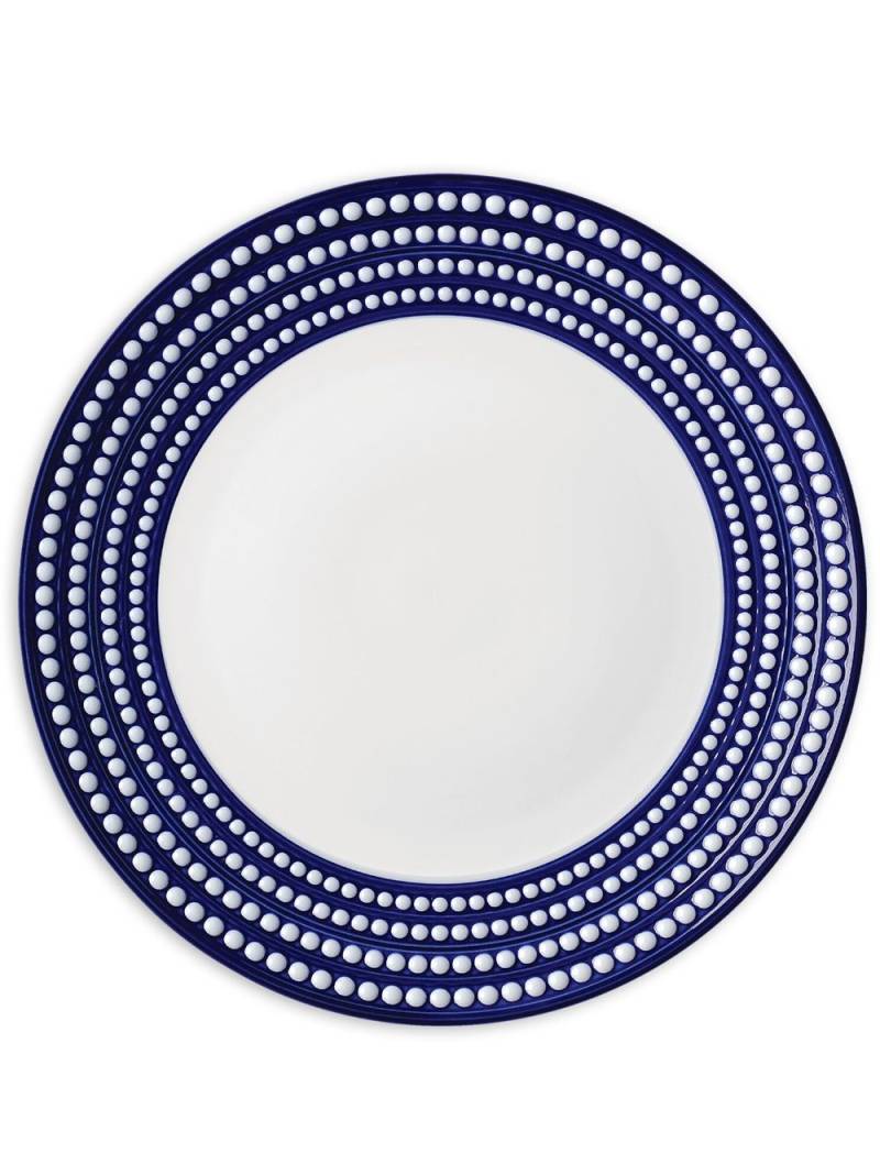 L'Objet Perlée soup plate (23cm) - Blue von L'Objet