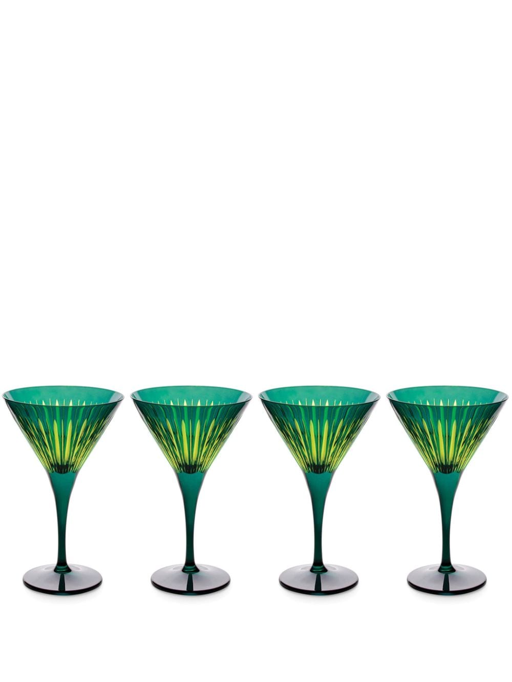 L'Objet Prism martini glasses (set of four) - Green von L'Objet