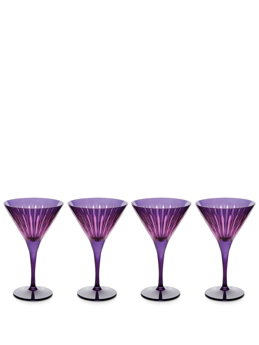 L'Objet Prism martini glasses (set of four) - Purple von L'Objet