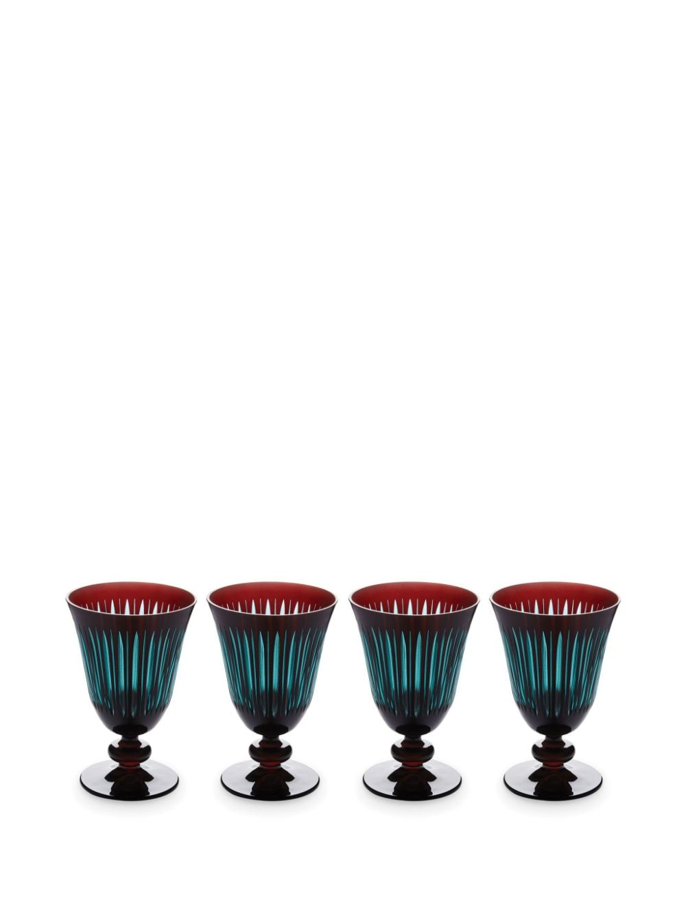 L'Objet Prism wine glasses (set of four) - Red von L'Objet