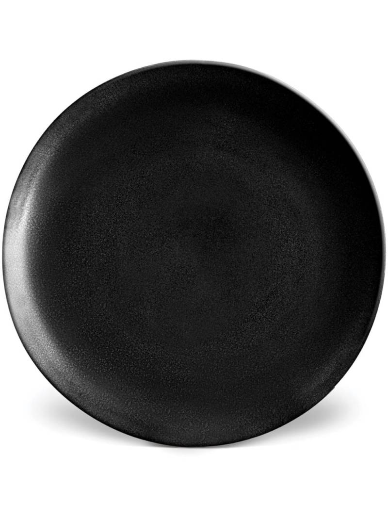 L'Objet Terra porcelain charger plate (33cm) - Black von L'Objet