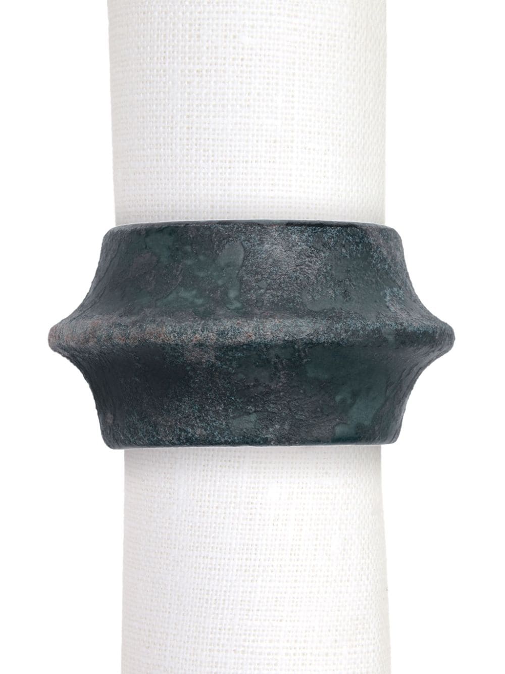 L'Objet Terra porcelain napkin rings (set of four) - Grey von L'Objet