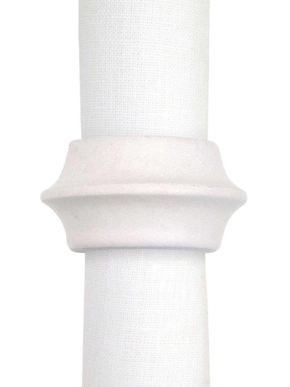 L'Objet Terra porcelain napkin rings (set of four) - White von L'Objet