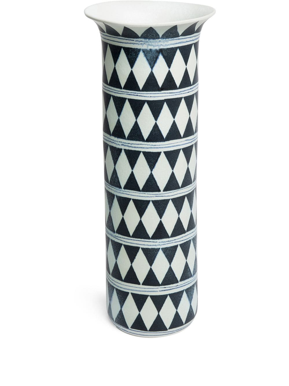 L'Objet geometric-pattern porcelain vase (45cm) - Black von L'Objet