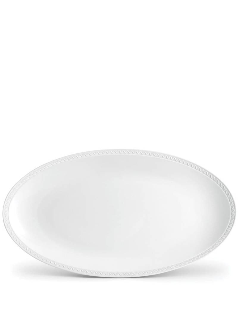 L'Objet large Neptune porcelain oval platter - White von L'Objet