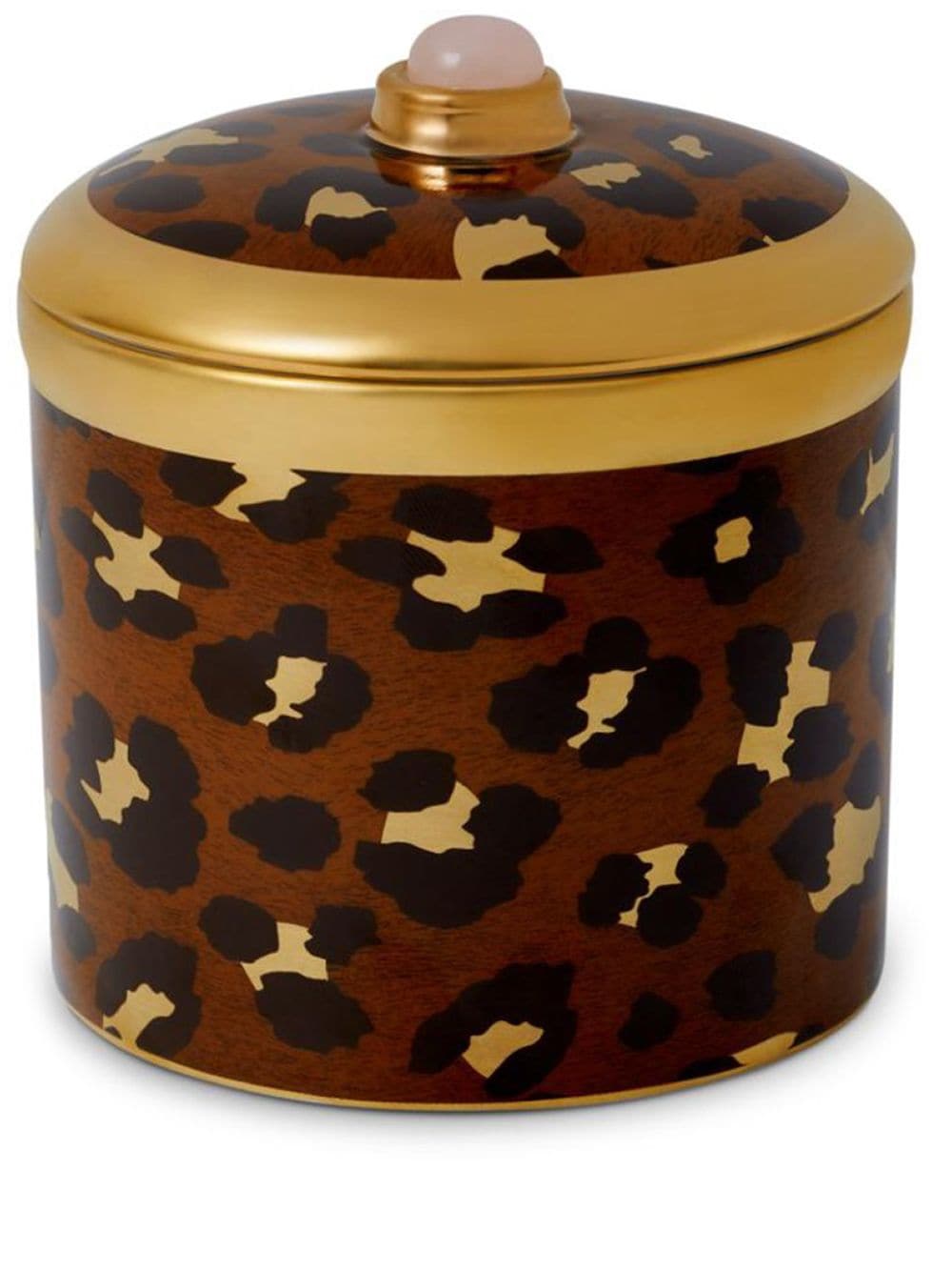 L'Objet leopard print candle - Brown von L'Objet
