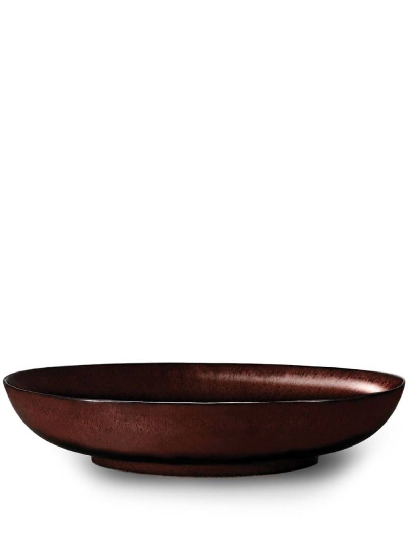 L'Objet medium Terra porcelain coupe bowl (30cm) - Red von L'Objet