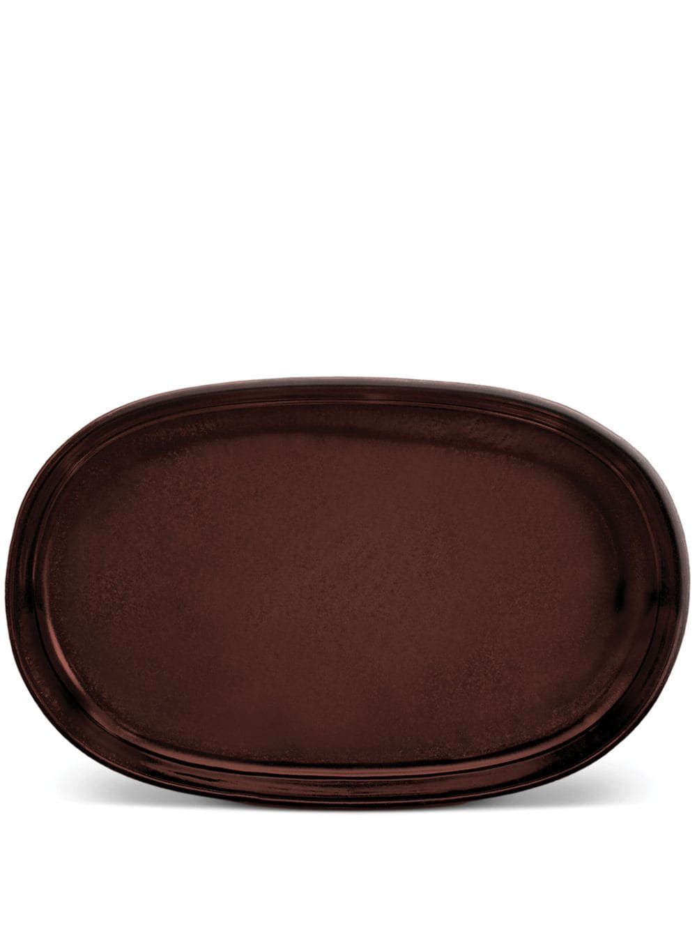 L'Objet small Terra porcelain platter (3cm x 23cm) - Red von L'Objet