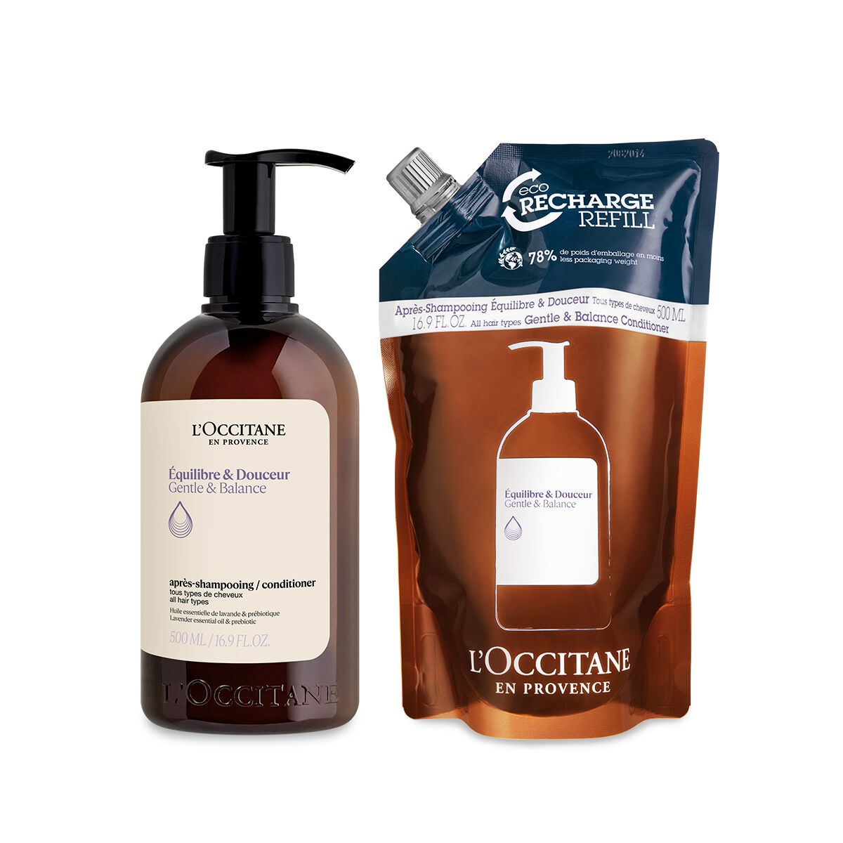 Duo Après-Shampoing Équilibre & Douceur 500ml et sa recharge - L'Occitane en Provence Duo Après-Shampoing Équilibre & Douceur 500ml et sa recharge - L'Occitane en Provence von L'Occitane en Provence