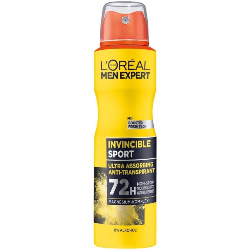 L´OrÉal Men Expert  L´OrÉal Men Expert Invicible Sport Ultra Absorbing Anti-Transpirant 72H deodorant 150.0 ml von L´OrÉal Men Expert