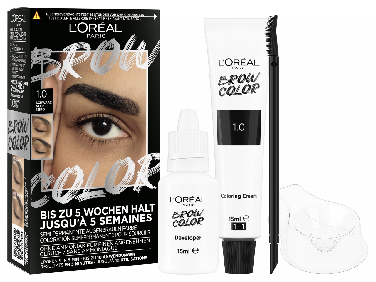 L'Oreal Brow Color - Brow Color Augenbrauenfarbe – Schwarz von L'Oréal Paris