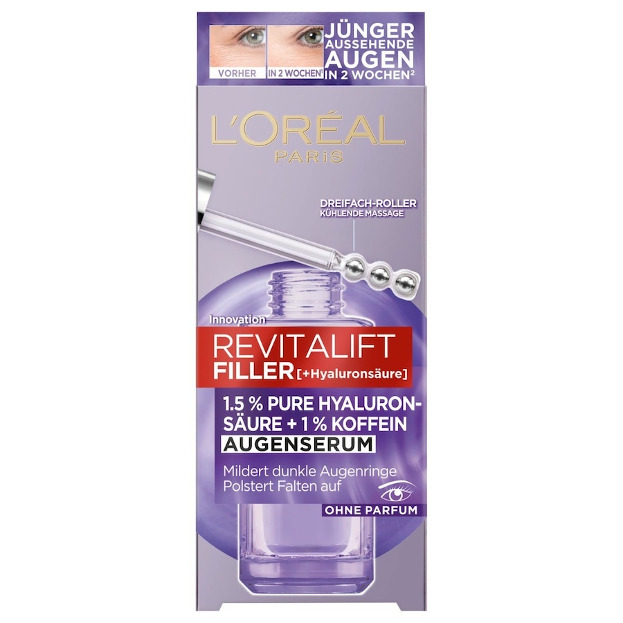 L’Oréal Paris Revitalift L’Oréal Paris Revitalift Filler Augenserum mit 1.5% Hyaluronsäure + Koffein augenserum 20.0 ml von L’Oréal Paris