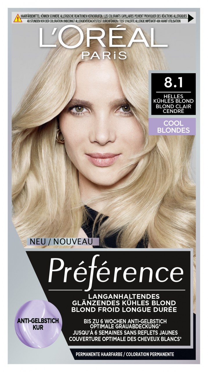 L'Oreal Preference - Préférence Cool Blondes 8.1 Helles Kühles Blond L'Oreal Preference - Préférence Cool Blondes 8.1 Helles Kühles Blond von L'Oréal Paris