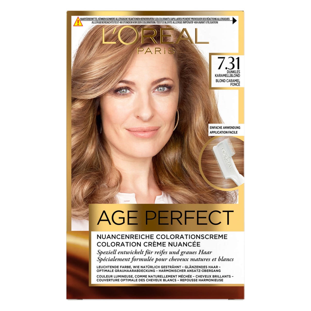 LOréal Age Perfect Color - 7.31 Dunkles Karamelblond von L'Oréal Paris