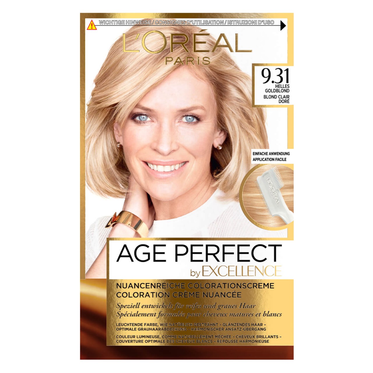 LOréal Age Perfect Color - 9.31 Helles Goldblond von L'Oréal Paris