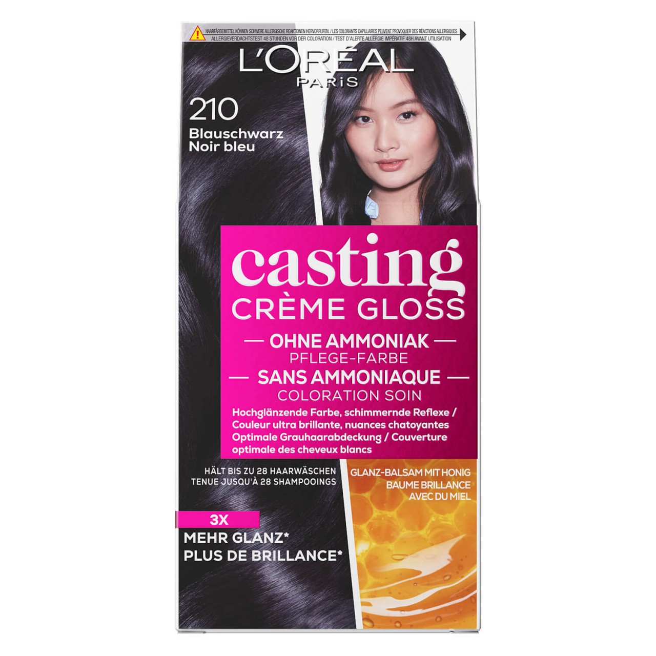 LOréal Casting - Crème Gloss 210 Blauschwarz von L'Oréal Paris