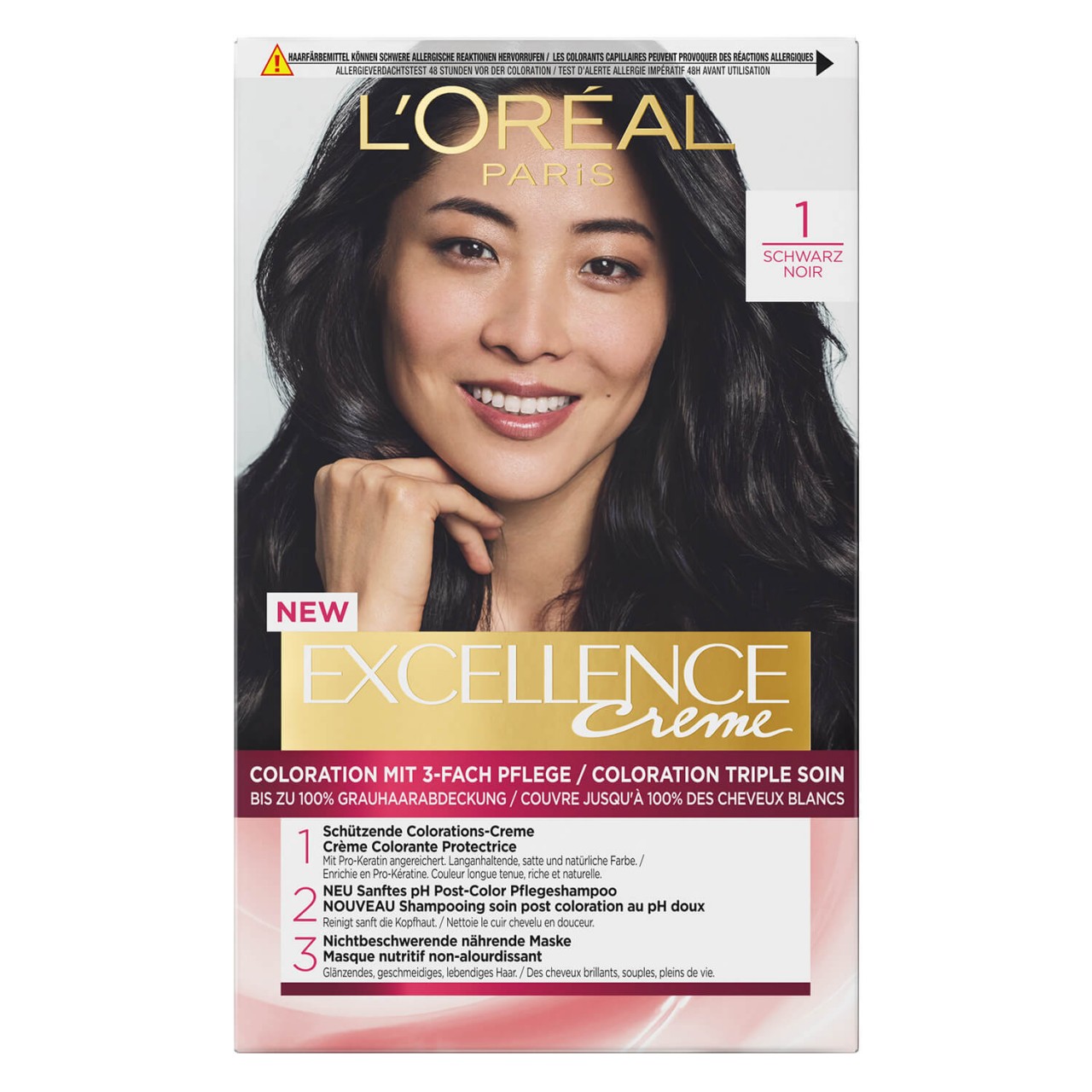 LOréal Excellence Color - Creme 1 Schwarz von L'Oréal Paris