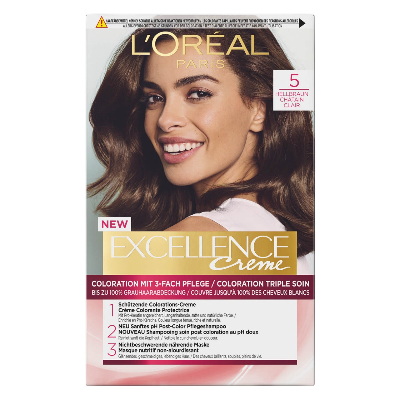 LOréal Excellence Color - Creme 5 Hellbraun von L'Oréal Paris