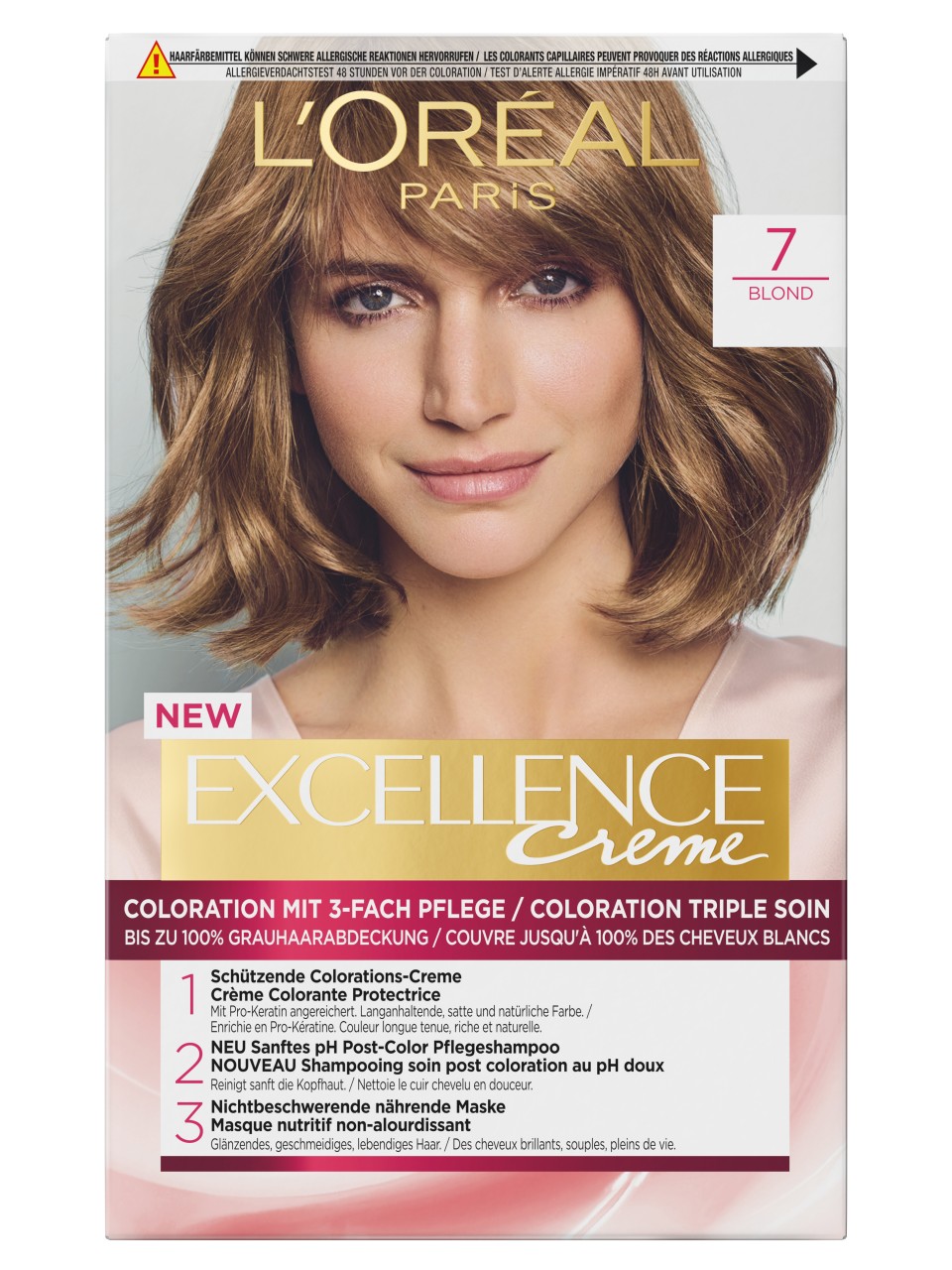 LOréal Excellence Color - Creme 7 Blond von L'Oréal Paris
