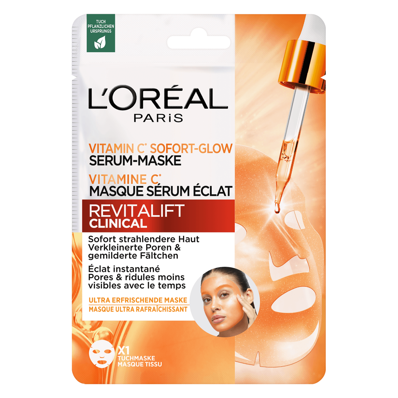 LOréal Skin Expert - Revitalift Clinical Vitamin C Glow Serum Mask von L'Oréal Paris