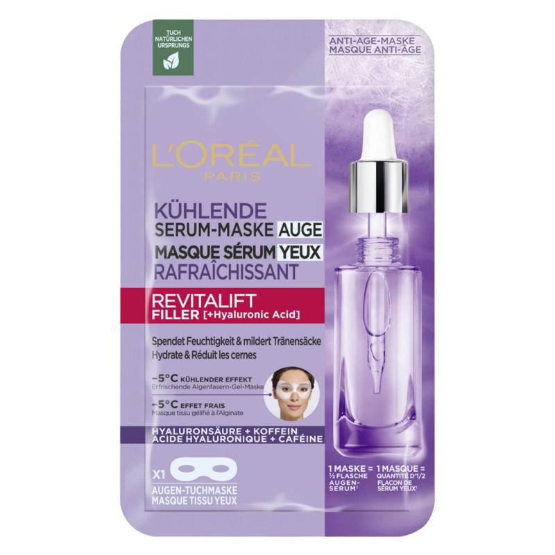 LOréal Skin Expert - Revitalift Filler Kühlende Augen Serum-Maske von L'Oréal Paris