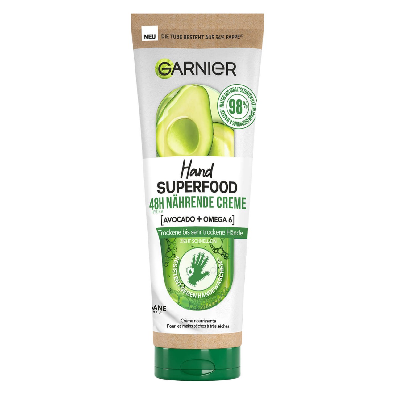 Skinactive Body - Hand Superfood 48H Reparierender Handbalsam Avocado + Omega-6 von GARNIER
