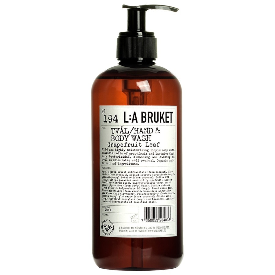 L:A BRUKET L:A BRUKET No. 194 Grapefruit duschgel 450.0 ml L:A BRUKET L:A BRUKET No. 194 Grapefruit duschgel 450.0 ml von L:A BRUKET